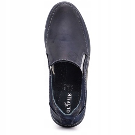Olivier Zapatos mocasines de hombre 283GT, azul marino 4