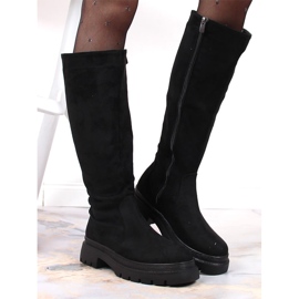 Botas cálidas de ante mujer T.Sokolski negro 2