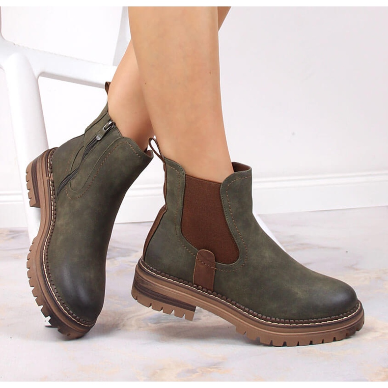 Botas verdes eVento Warm Jodhpur en la plataforma 1 Botas verdes eVento Warm Jodhpur en la plataforma 1