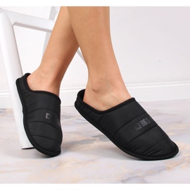 Pantuflas sin cordones con aislamiento Big Star negras KK274602 negro 2