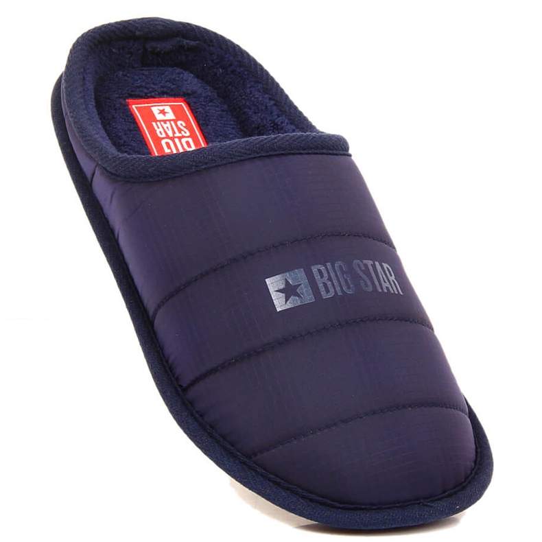 Pantuflas aislantes azul marino para hombre Big Star KK174360 1
