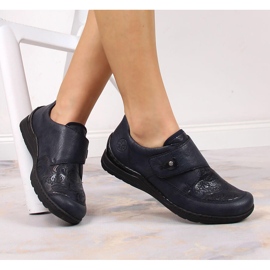 Zapatos mujer velcro azul marino Rieker 48951-14 2