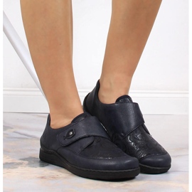 Zapatos mujer velcro azul marino Rieker 48951-14 3