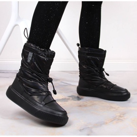 Botas de nieve metalizadas, slip-on negras Big Star KK274193 negro 2