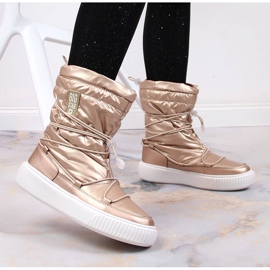 Botas de nieve metalizadas con aislamiento dorado Big Star KK274194 2