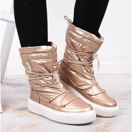Botas de nieve metalizadas con aislamiento dorado Big Star KK274194 3