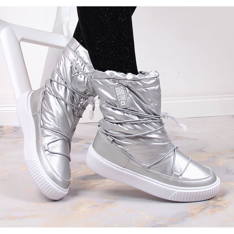 Botas de nieve plateadas metalizadas Big Star KK274195 plata 1