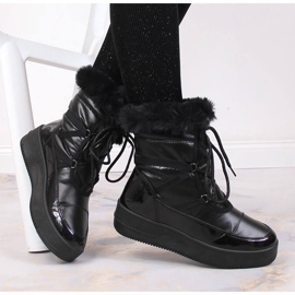 News Botas de nieve mujer plataforma con pelo negro NOVEDADES 1