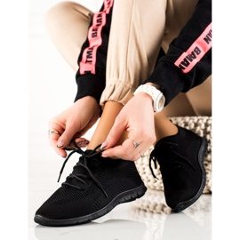 TRENDI Calzado deportivo con cordones negro 1 TRENDI Calzado deportivo con cordones negro 1