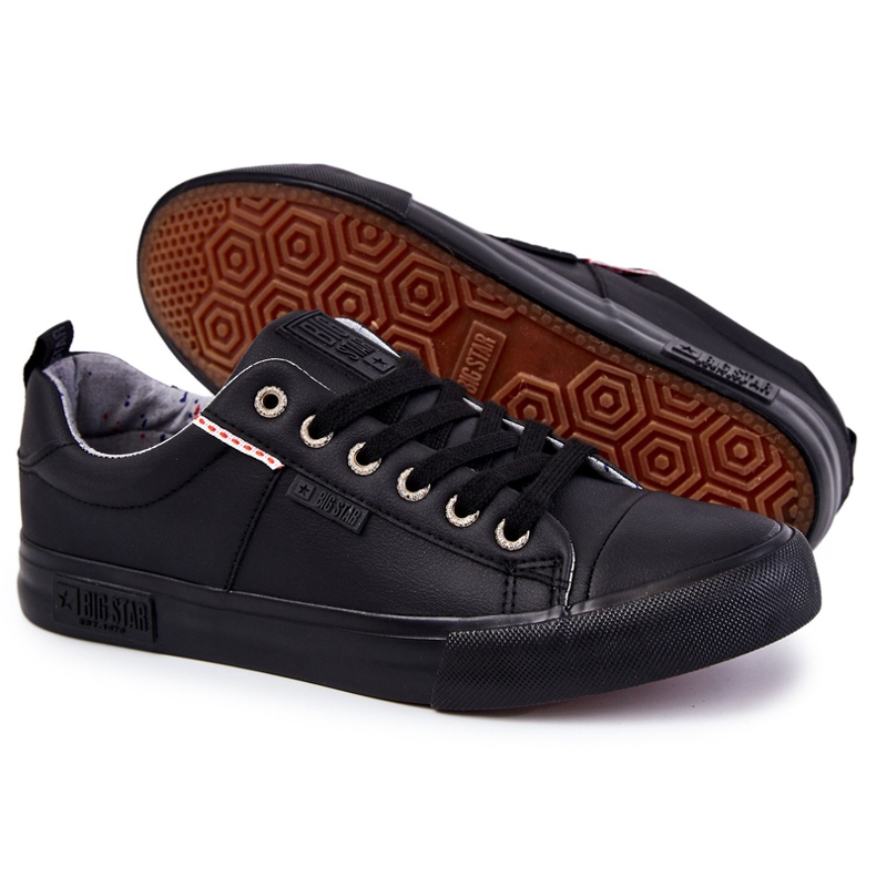 Zapatillas bajas de Hombre Big Star KK174004 Negro 2