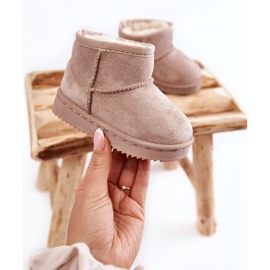 Botas De Nieve Cálidas Para Niños Gooby Beige Claro 4