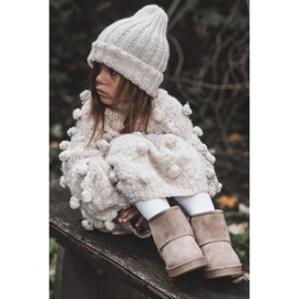 Botas De Nieve Cálidas Para Niños Gooby Beige Claro 9