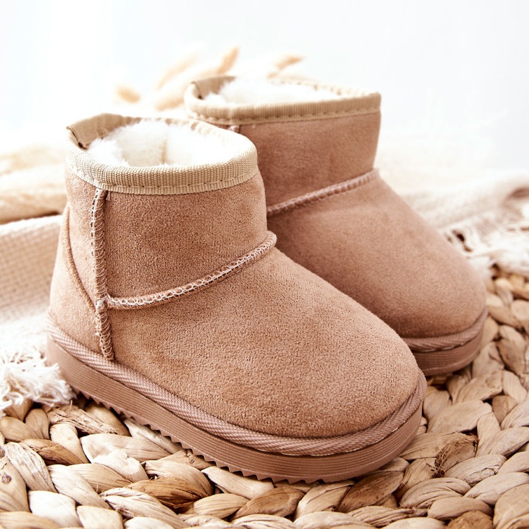 Botas de nieve cálidas para niños Gooby beige marrón 1 Botas de nieve cálidas para niños Gooby beige marrón 1