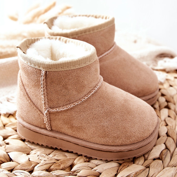 Botas de nieve cálidas para niños Gooby beige marrón 2 Botas de nieve cálidas para niños Gooby beige marrón 2
