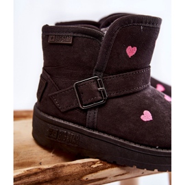 Botas de Nieve para Niños Big Star KK374244 Gris rosado 4