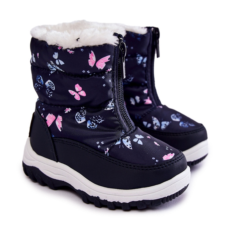 Botas De Nieve Para Niños Con Cremallera Big Star KK374236 Azul Marino 1