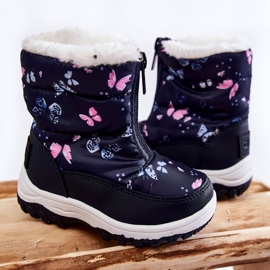 Botas De Nieve Para Niños Con Cremallera Big Star KK374236 Azul Marino 3