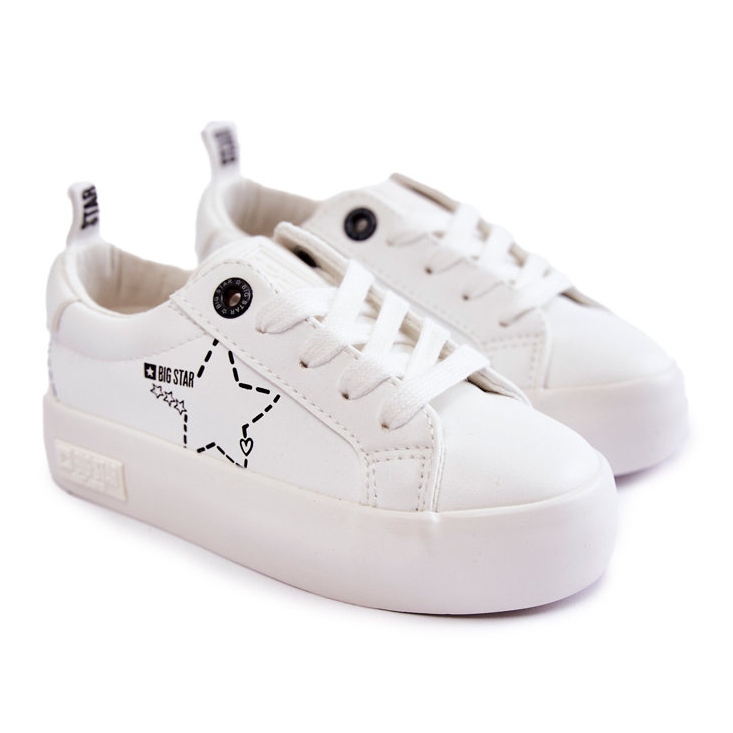 Deportivas Infantiles Con Cordones Big Star KK374222 Blanco 1