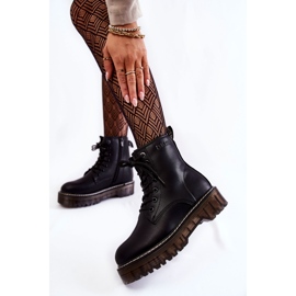Botas de mujer con cremallera Big Star KK274537 Negro 2