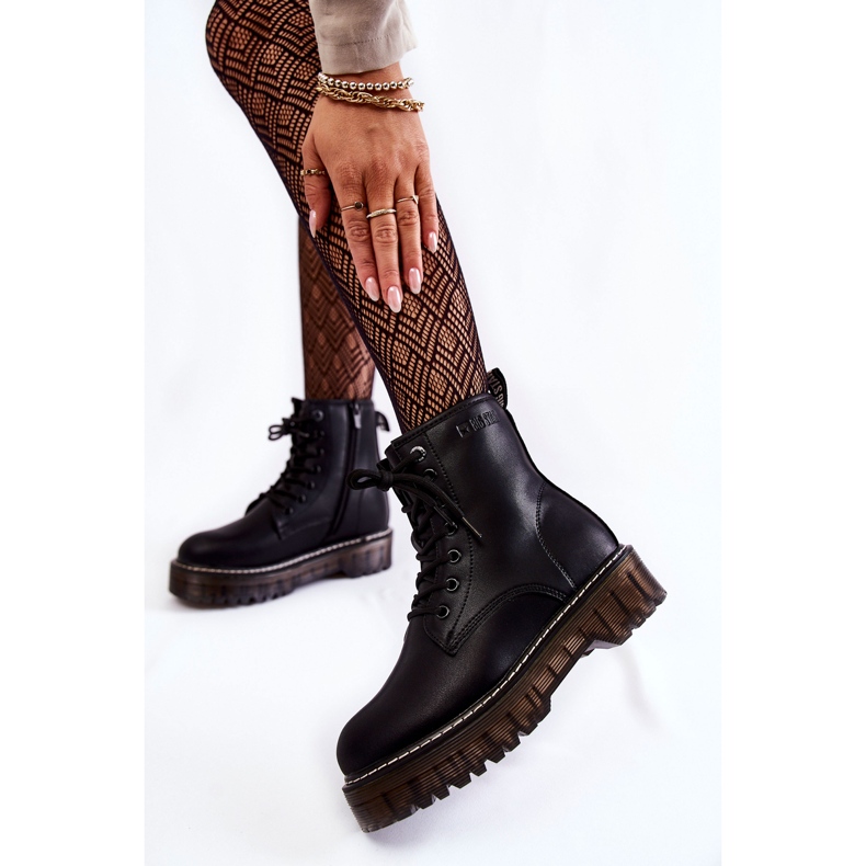 Botas de mujer con cremallera Big Star KK274537 Negro 2