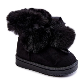 Botas de nieve cálidas para niños y jóvenes Black Roofy negro 5