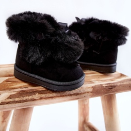 Botas de nieve cálidas para niños y jóvenes Black Roofy negro 3