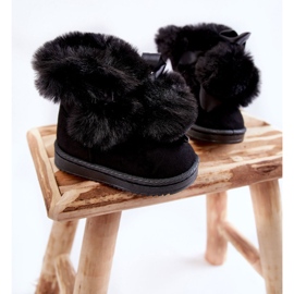 Botas de nieve cálidas para niños y jóvenes Black Roofy negro 4