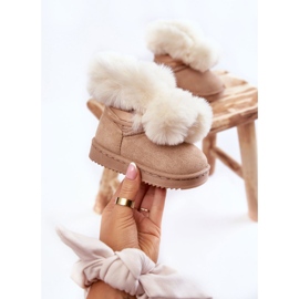 Botas de Nieve Cálidas Infantiles Juveniles Beige Claro Roofy 2