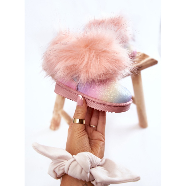 Botas De Nieve Infantiles Con Pelo Ariana Multicolor 1