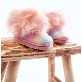 Botas De Nieve Infantiles Con Pelo Ariana Multicolor 2