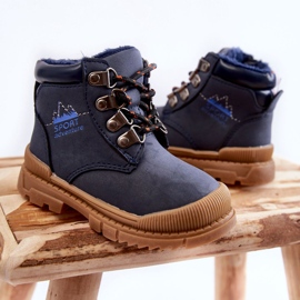 Botas Abrigadas Infantiles Trappers Azul Marino Walter 2