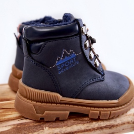 Botas Abrigadas Infantiles Trappers Azul Marino Walter 4