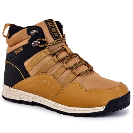 Zapatos Altos De Trekking Para Mujer Big Star KK274609 Camel beige negro amarillo 9