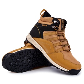 Zapatos Altos De Trekking Para Mujer Big Star KK274609 Camel beige negro amarillo 7