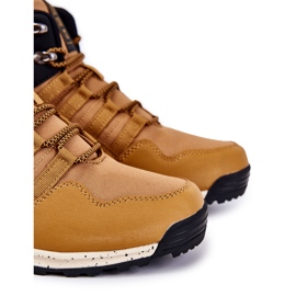 Zapatos Altos De Trekking Para Mujer Big Star KK274609 Camel beige negro amarillo 8