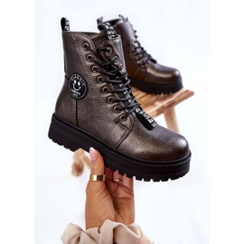 Botas Calientes Infantiles Trappers Gris Oscuro Conley marrón 4