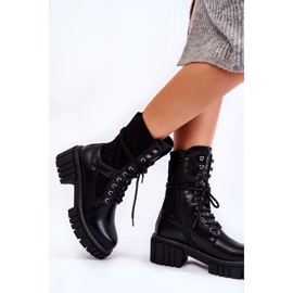 PE1 Botas Altas De Mujer Con Cremallera Negro Enroe 2