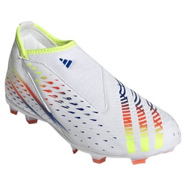 Adidas Predator Edge.3 Ll Fg Jr GW0984 botas de fútbol blanco blanco 3