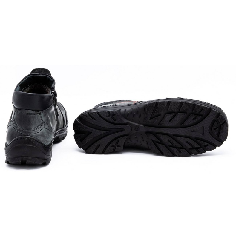 Olivier Botas de piel de invierno para hombre 352MP gris 2