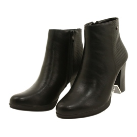 Botas De Mujer Con Tacón Alto M.Daszyński AM61-92 Negro 2