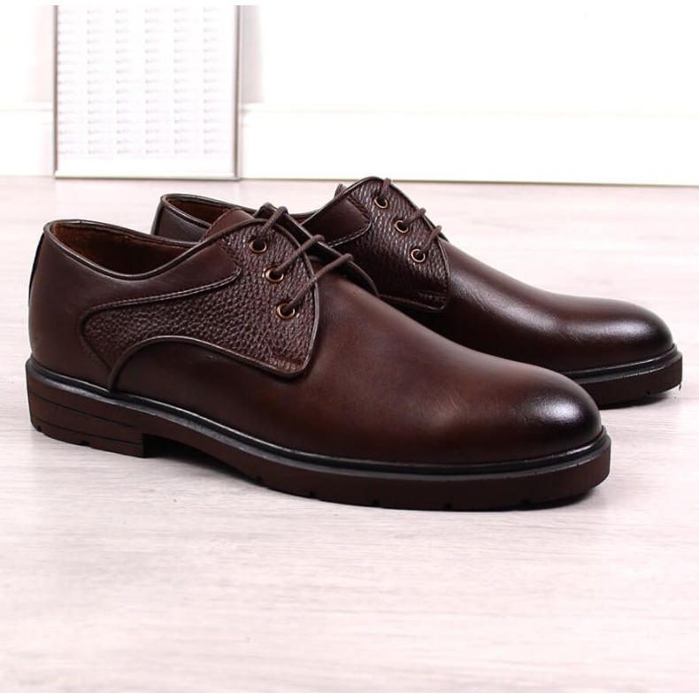 King Camp Zapato cordones piel Kingle M SCA173B marrón 2