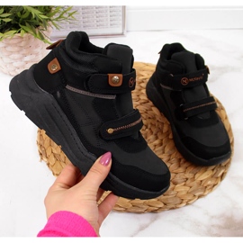 Botas negras de niño con cierres de velcro McKeylor negro 1