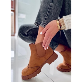 PA1 Botas Chelsea de mujer Ethel Camel marrón 1