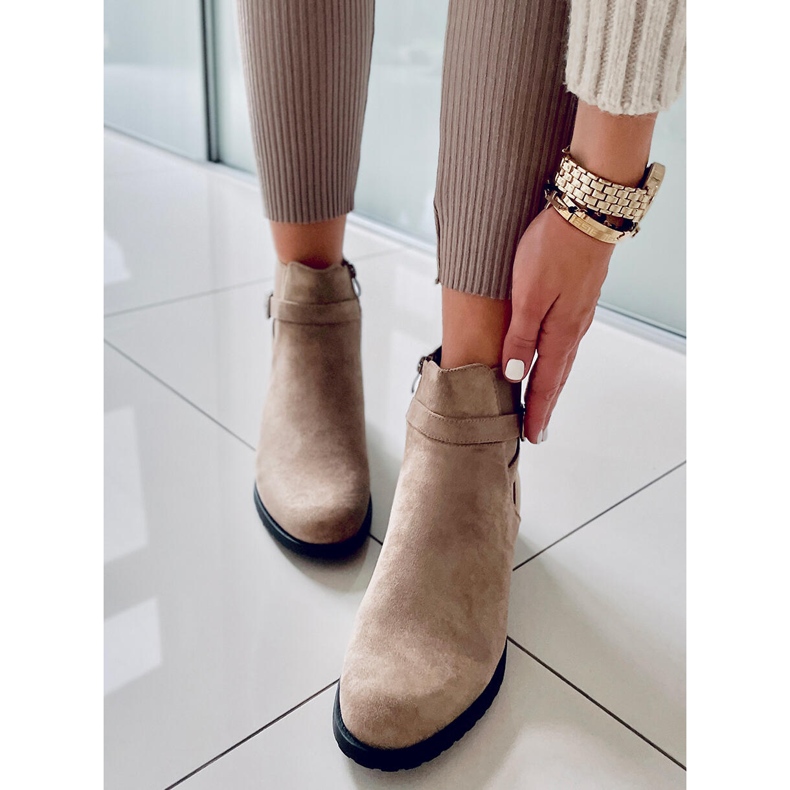 PA1 Botas Mujer Tourel Caqui Ante beige 2
