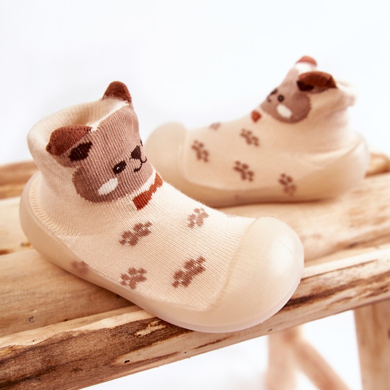 BEFADO S.A. Zapatillas de casa para niños Niechodki Befado 002P037 Beige marrón 2