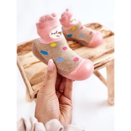 BEFADO S.A. Pantuflas Infantiles Niechodki Befado 002P019 Beige-Rosa azul 1