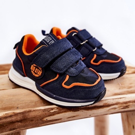 Zapatillas Deportivas Infantiles Velcro Memory Foam System Big Star KK374183 Azul Marino 2