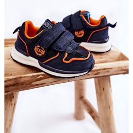 Zapatillas Deportivas Infantiles Velcro Memory Foam System Big Star KK374183 Azul Marino 5