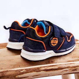 Zapatillas Deportivas Infantiles Velcro Memory Foam System Big Star KK374183 Azul Marino 4