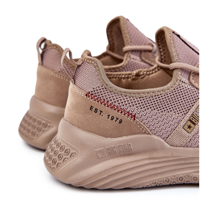 Zapatillas deportivas de hombre Memory Foam Big Star Beige KK174258 1